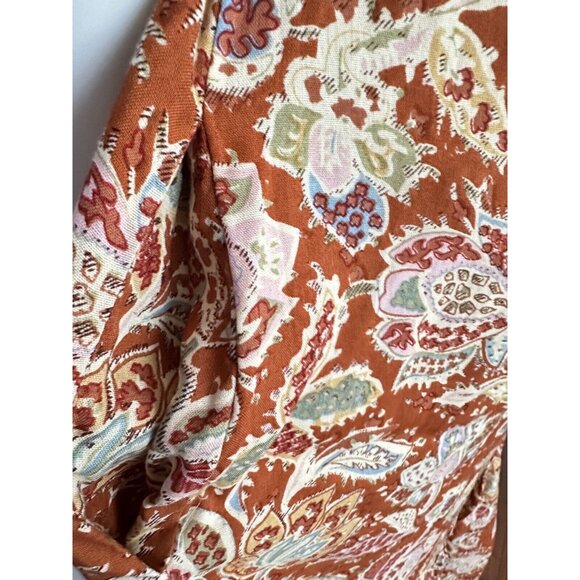 HOUSE OF HARLOW 1960 Tiered Smocked Back  Cottage Boho Maxi Dress  XS NEW - Picture 3 of 10